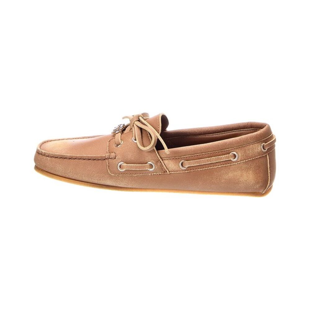 Gucci Gg Logo Leather Loafer, Brown - Picture 2 of 5